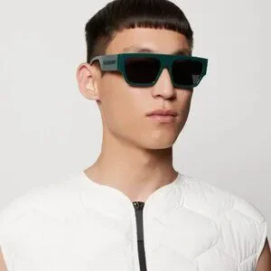 Burberry BE4397U 407187 MICAH BRAND NEW Sunglasses Green Dark Grey Unisex Burberry Micah BE4397U 407187 58 Sunglasses | Shade Station main image 2